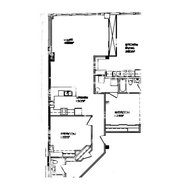 2x2 floor plan
