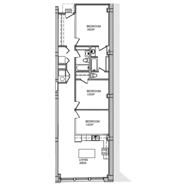 3x2 floor plan