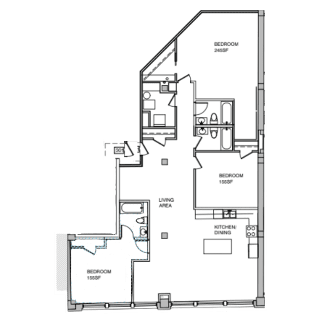 3x3 floor plan
